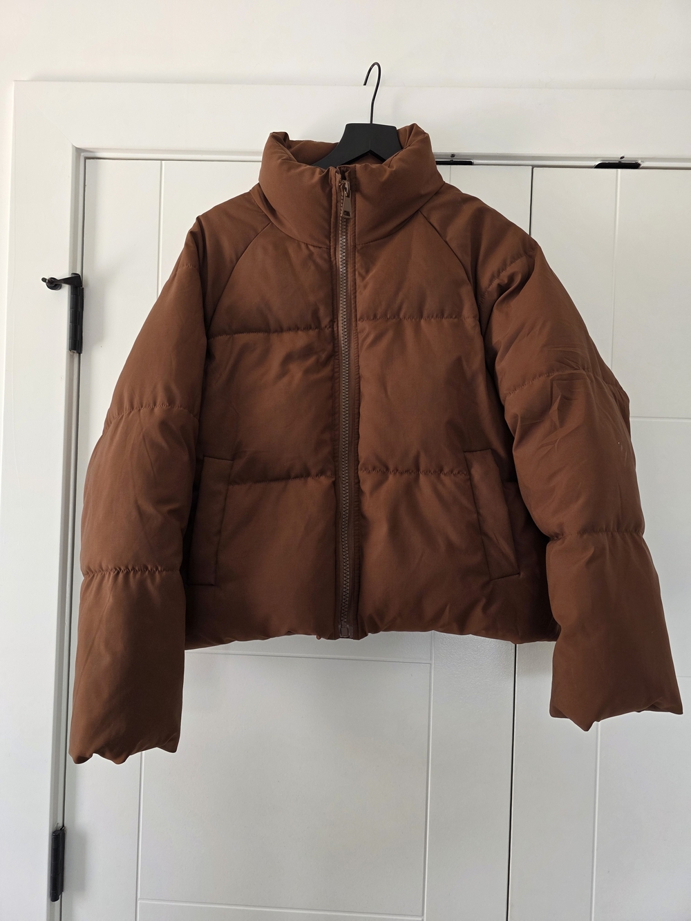 Princess Polly Chestnut Brown Short Puffer Jacket